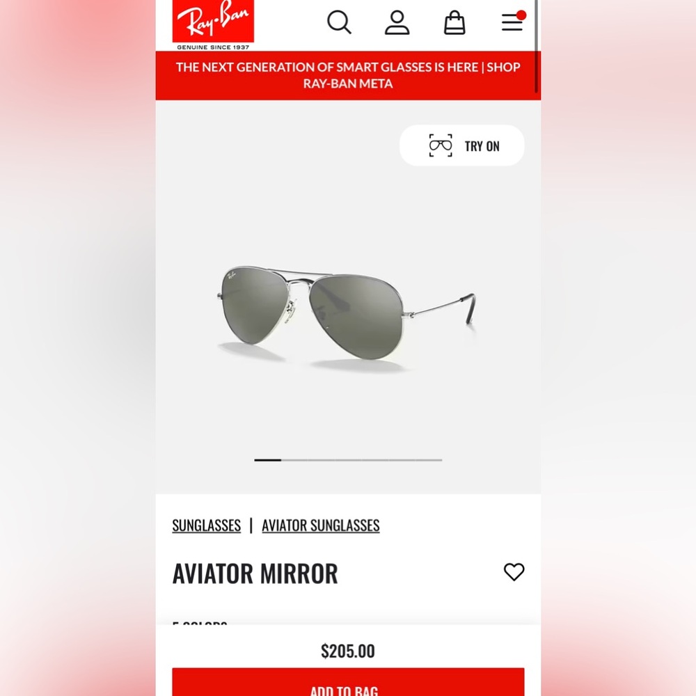 Ray-Ban Aviator Mirror
